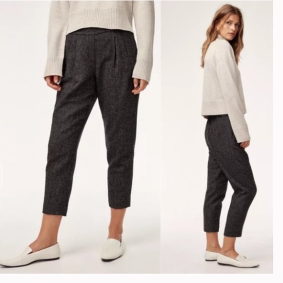 Babaton Aritzia Cohen Wool Pant 0 - Picture 1 of 7